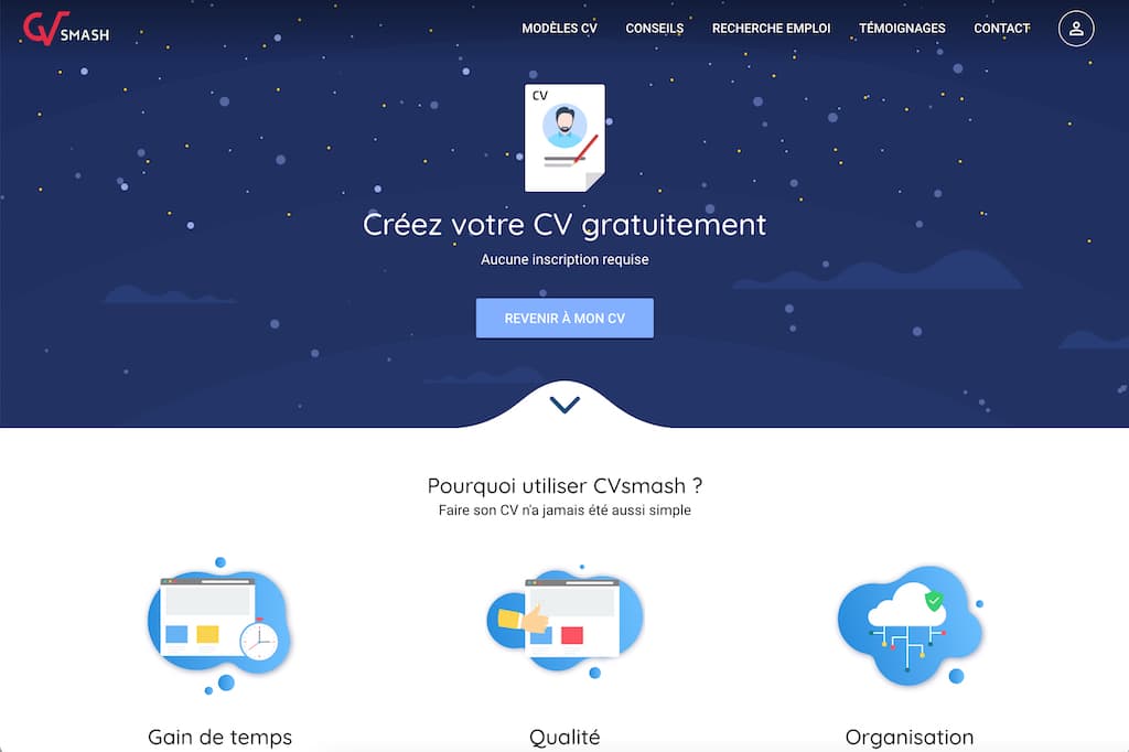 CVSmash: il software gratuito online per creare il tuo CV in pochi clic