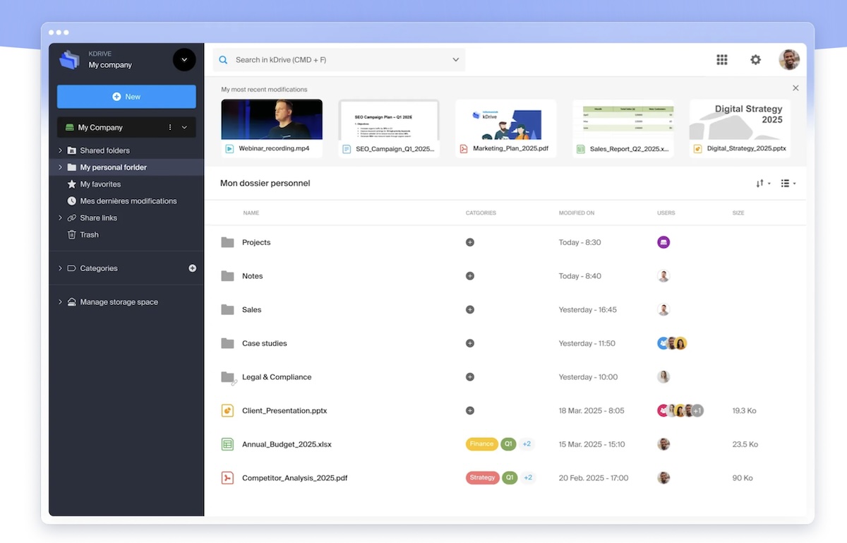 kDrive: l’alternativa europea a Google Drive raggiunge il milione di utenti